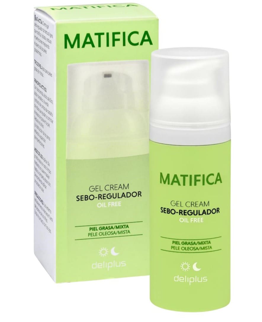 Gel facial Matifica Deliplus sebo-regulador