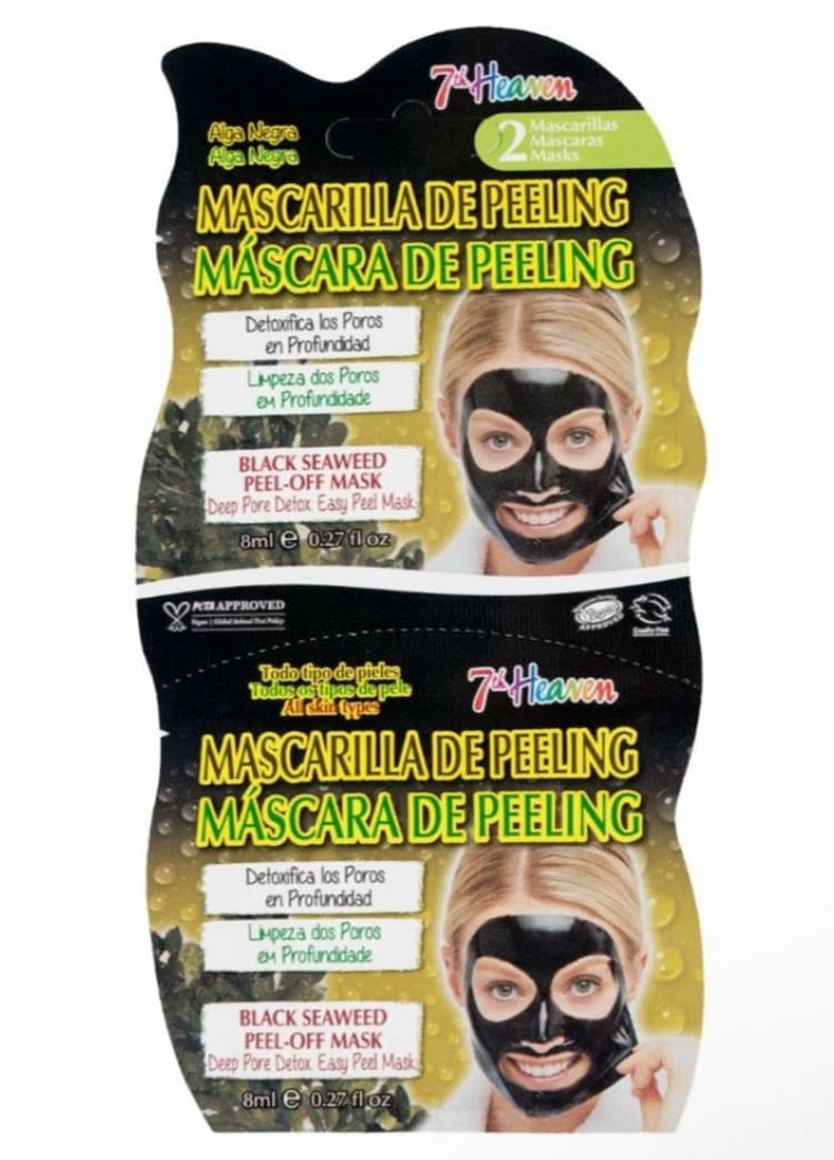 Mascarilla facial peeling de alga negra
