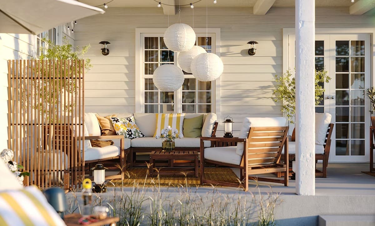 El sofá modular de esquina exterior con 3 plazas NÄMMARÖ de Ikea