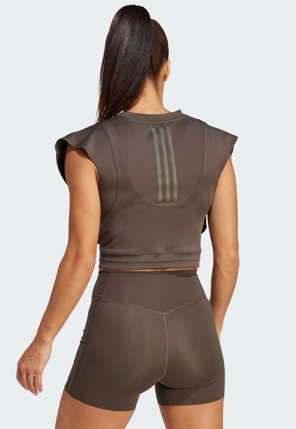 La nueva camiseta sin mangas Power Boxy French Terry 3 de Adidas