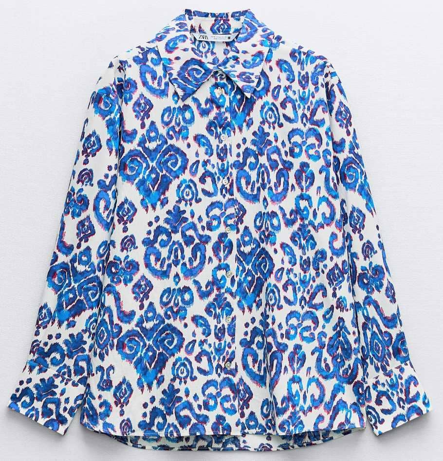 Camisa estampada de Zara
