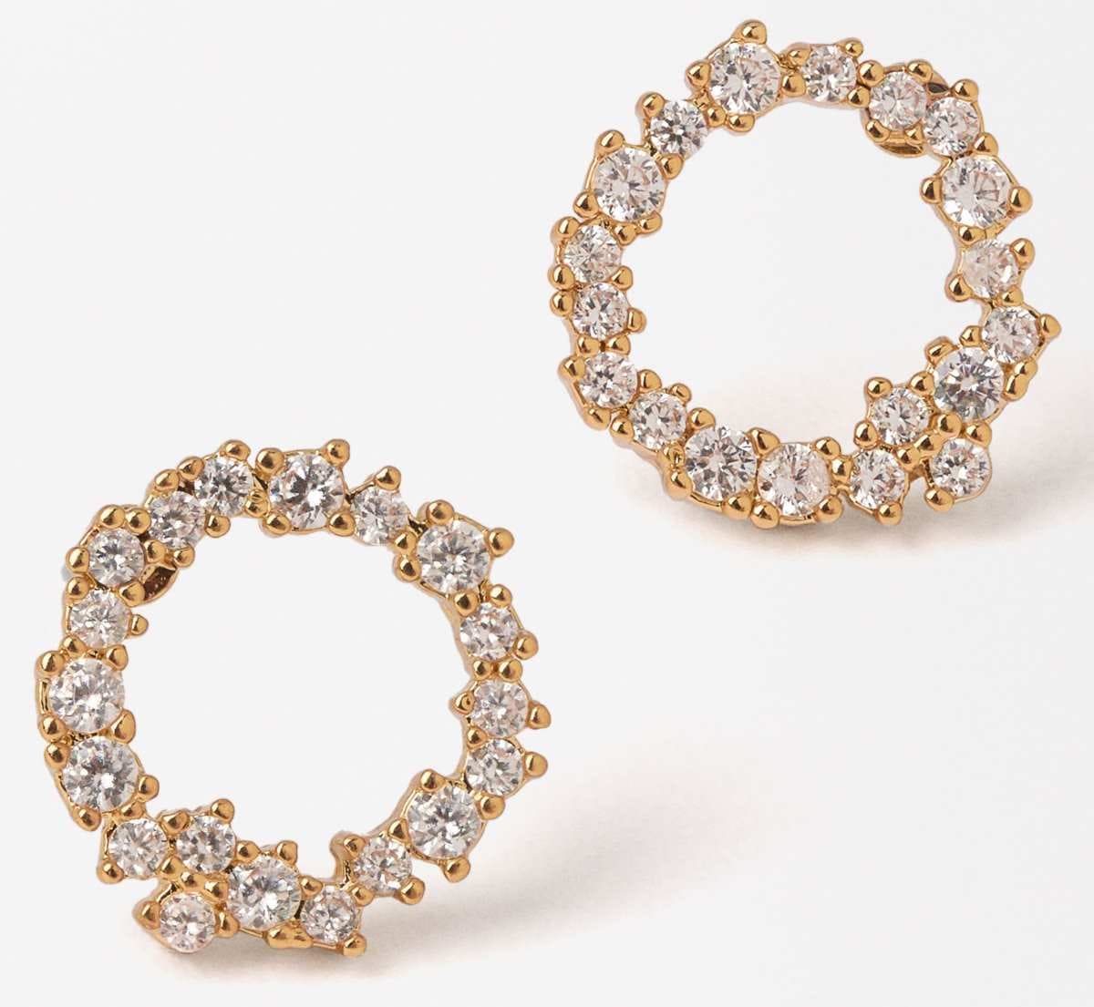 Pendientes círculo con circonitas de Parfois