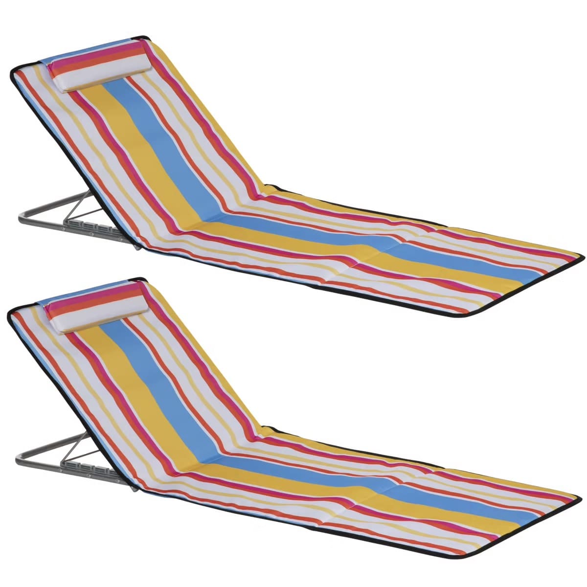 El set de dos esteras de playa Outsunny multicolor de Decathlon