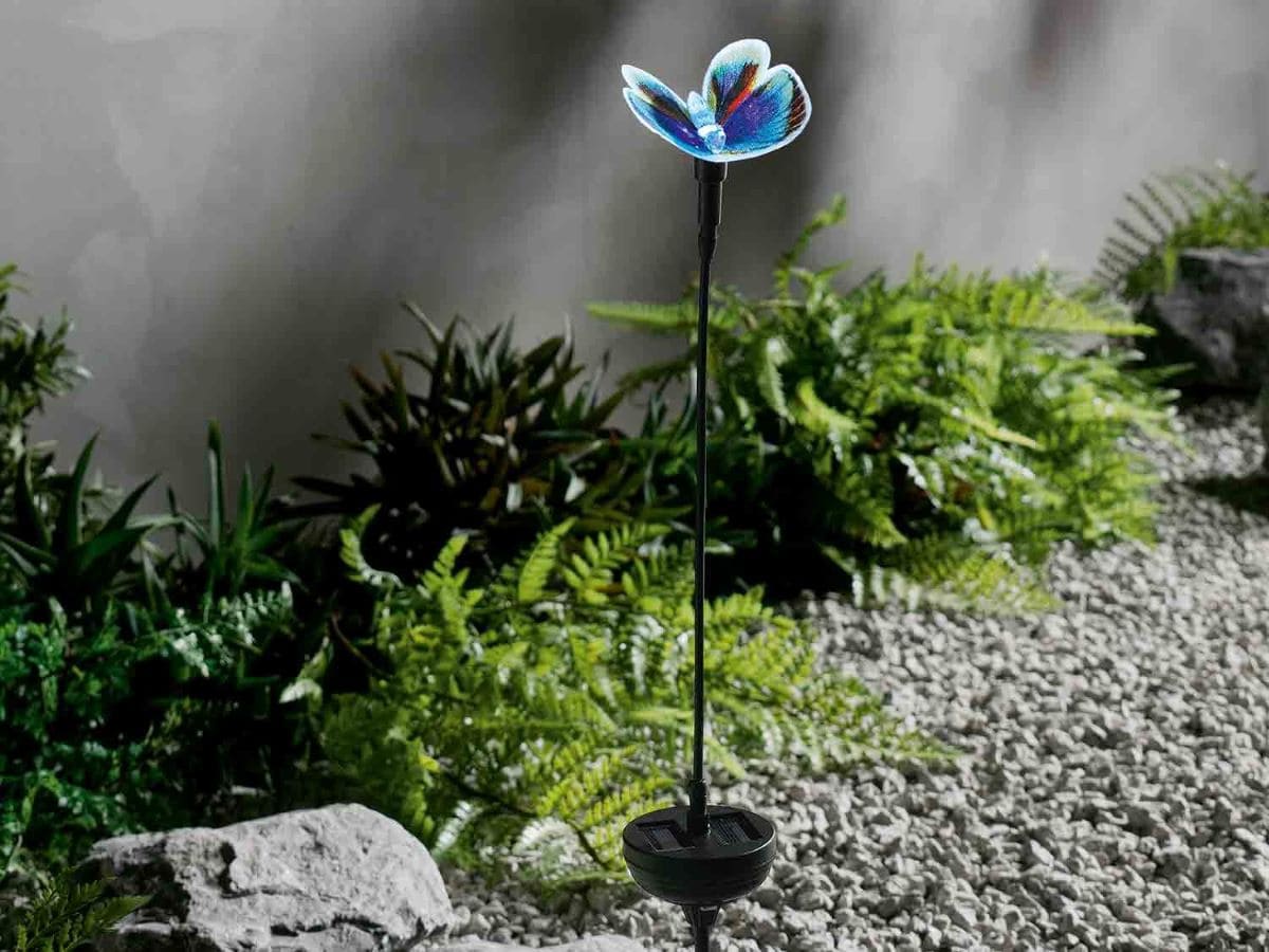 Lámpara solar decorativa Mariposa
