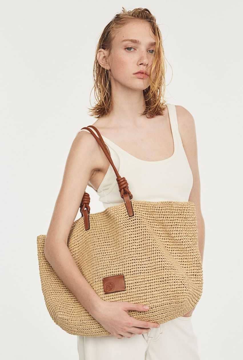 Bolso shopper de paja de H&M 1
