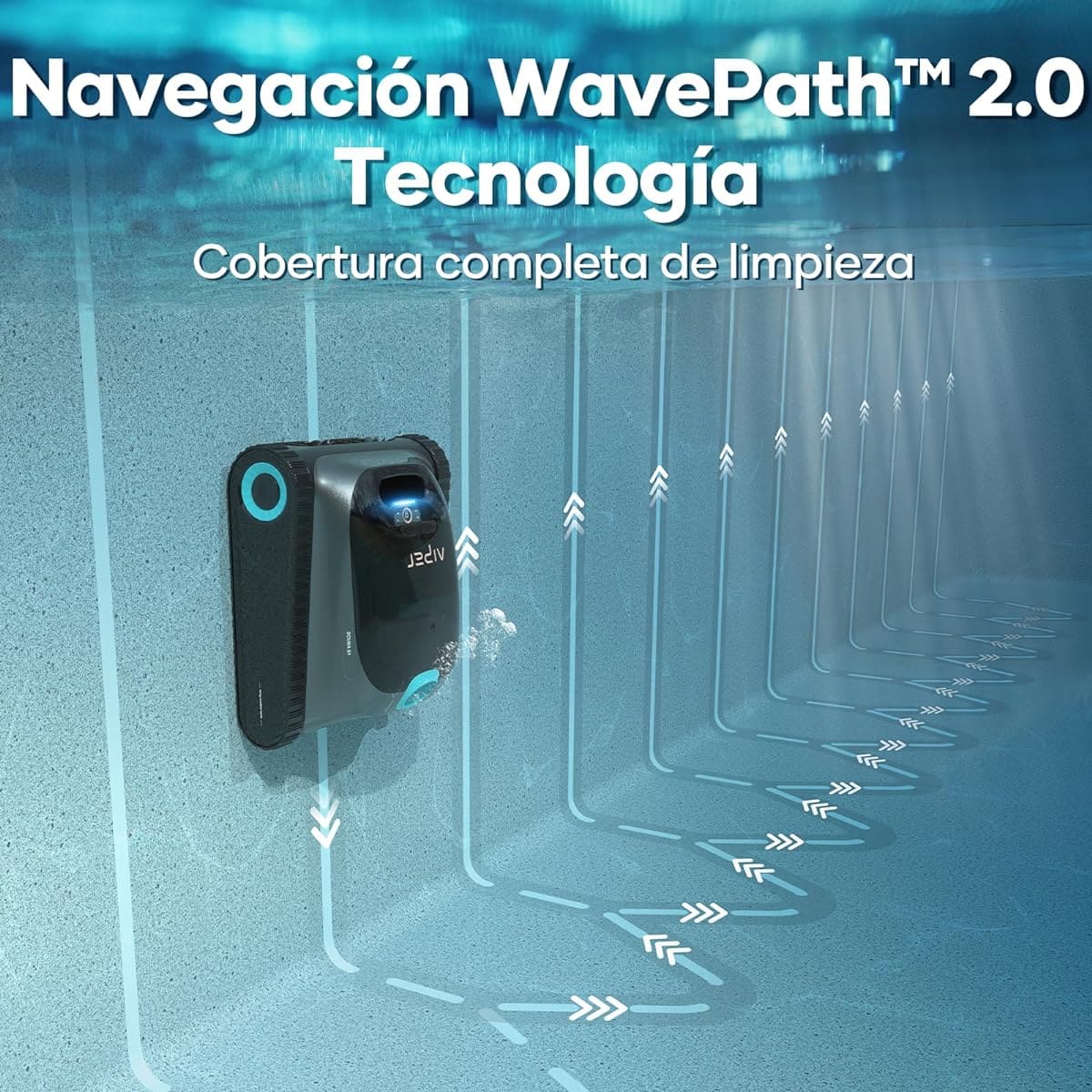 El robot limpiafondos de piscina y pared con navegación inteligente AIPER de Amazon
