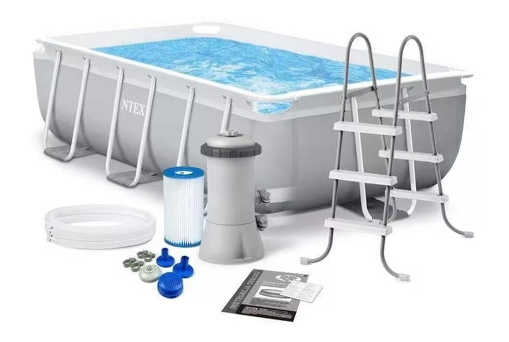 La piscina desmontable Prism Frame Intex con depuradora de Decathlon