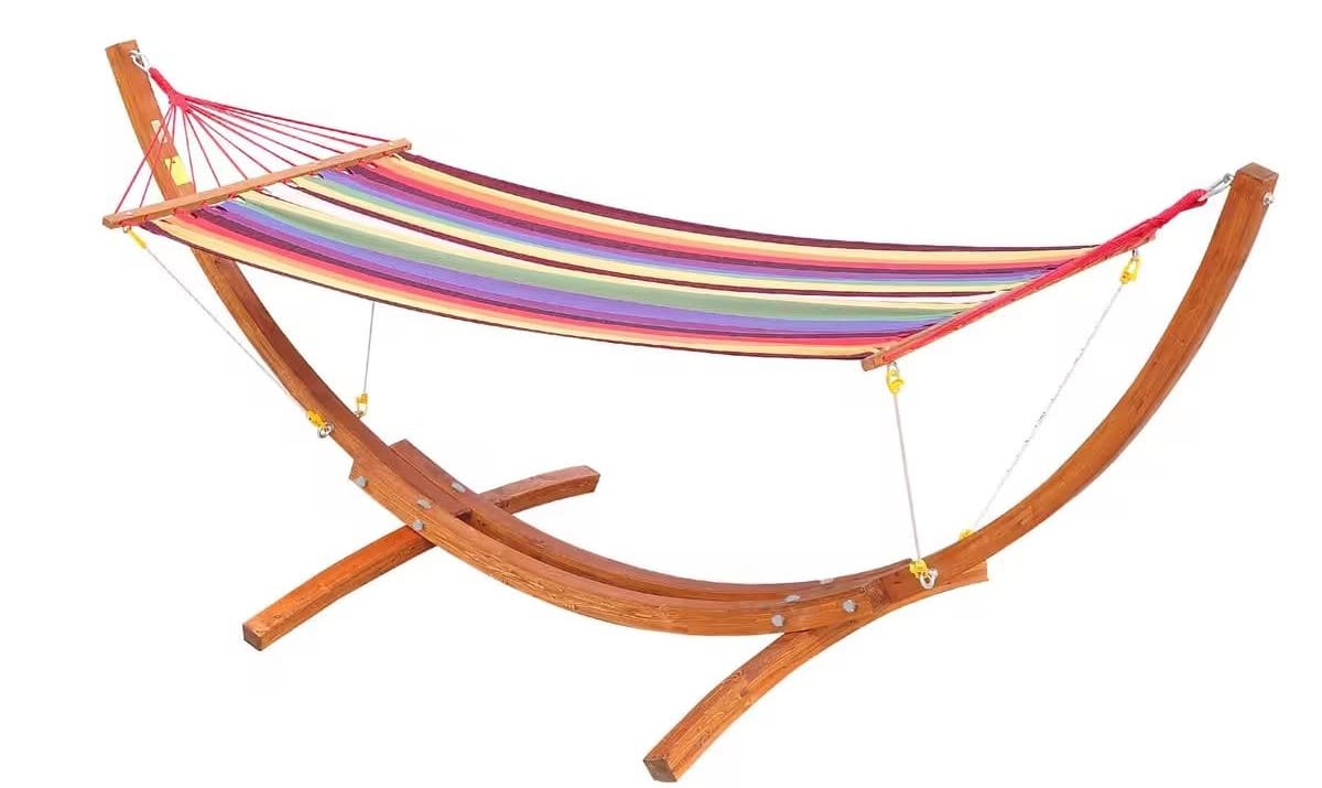 Hamaca con soporte incorporado Outsunny