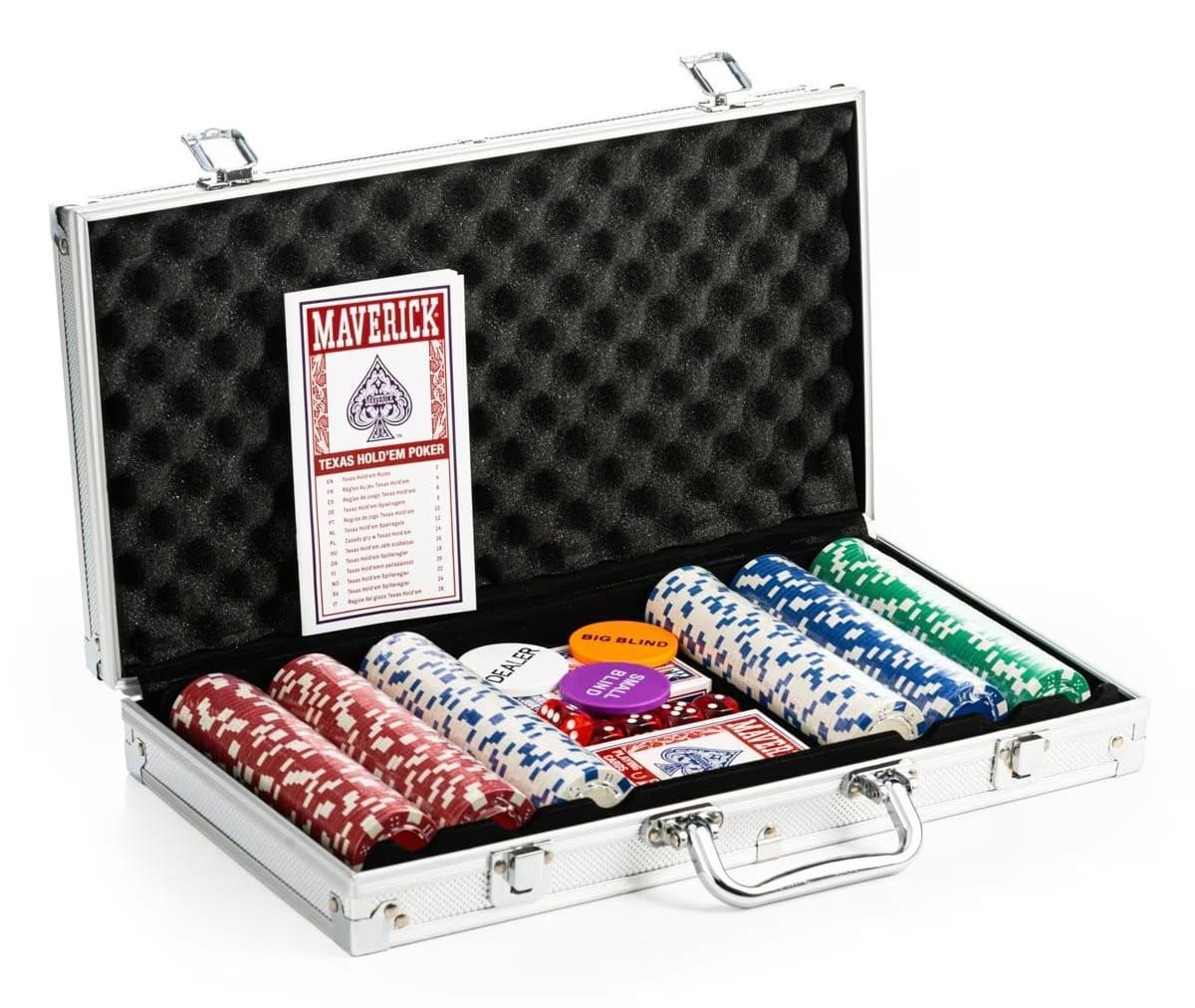 Set de Póker Fournier Maverick en maletín de aluminio
