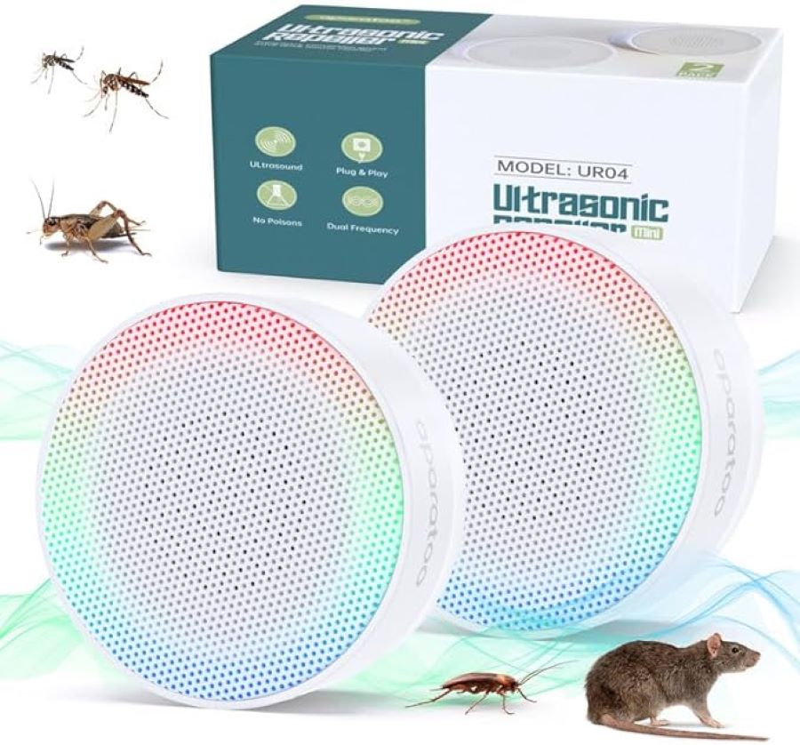 Repelente ultrasónico de plagas Bubbacare de Amazon