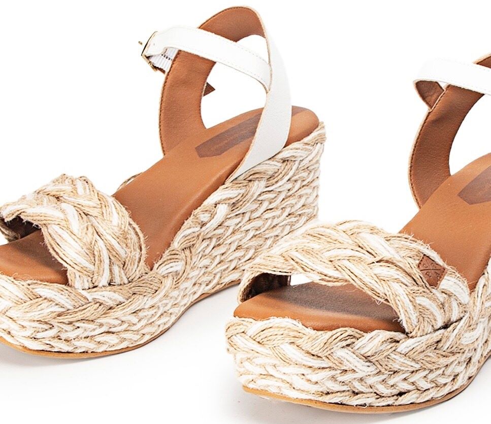 Sandalias de caña baja y rafia trenzada Popa Camerún de El Corte Inglés
