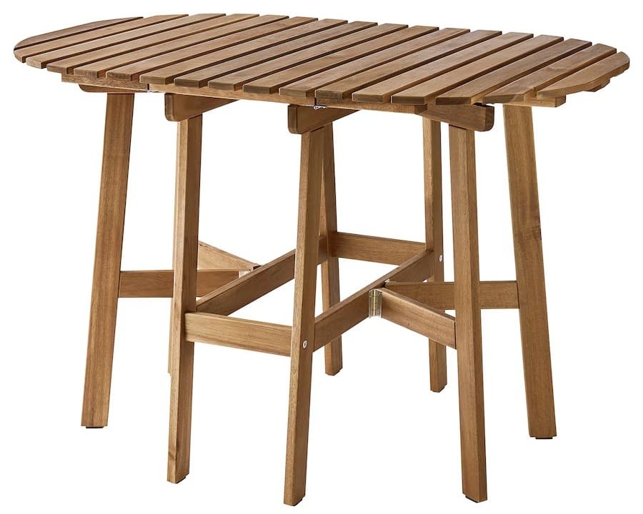 La nueva mesa plegable de jardín marrón oscuro ASKHOLMEN de Ikea