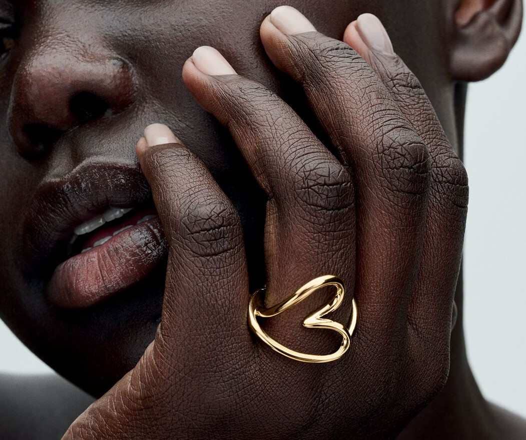 Anillo Corazón Forma Orgánica de Pandora