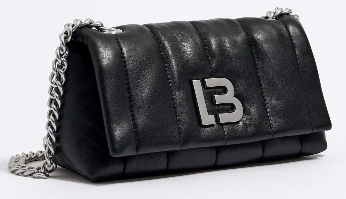 Bolso solapa pequeño piel nada negro de Bimba y Lola