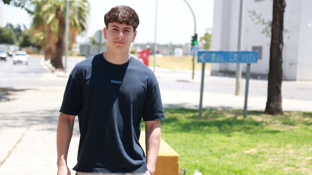 Mario Domínguez, estudiante del IES Almunia | Cristo García