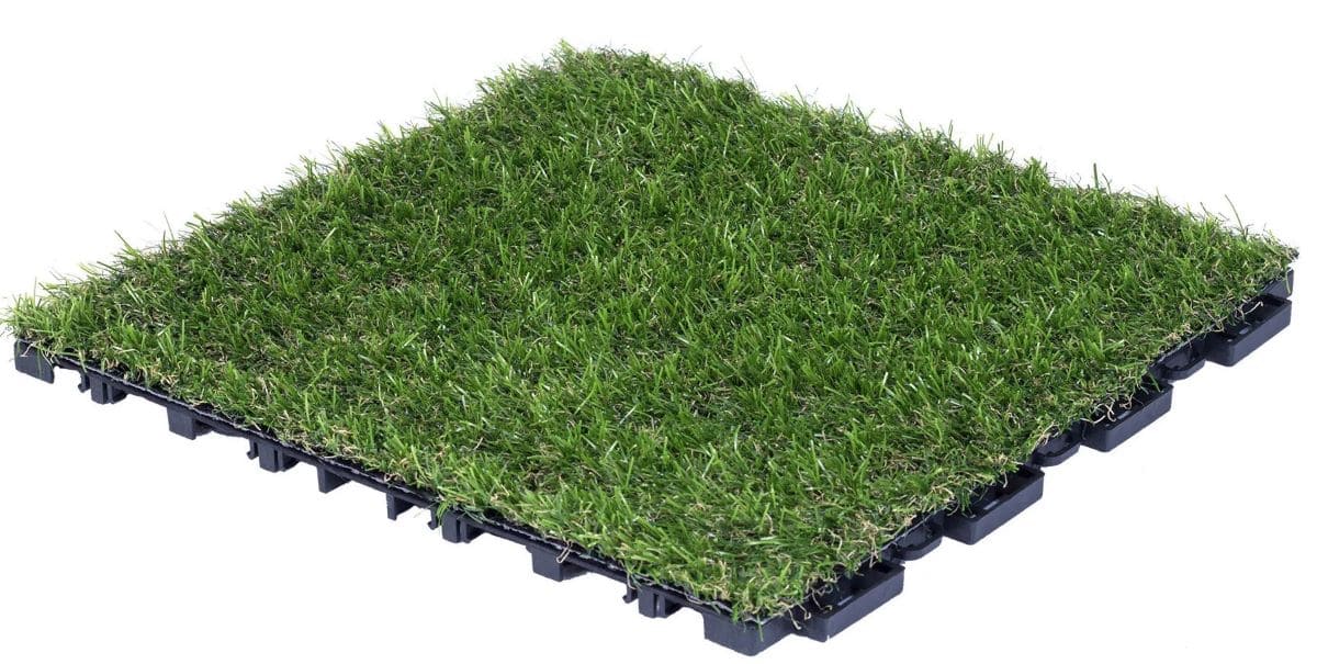 Baldosa césped de polietileno Clickgreen, CATRAL GARDEN AND HOME