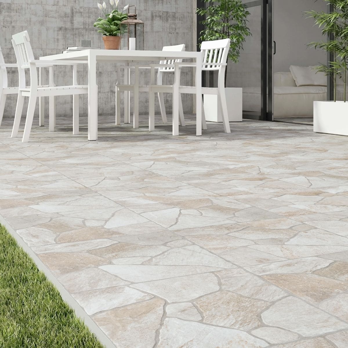 Suelo porcelánico Tamarindo efecto piedra natural ECOCERAMIC