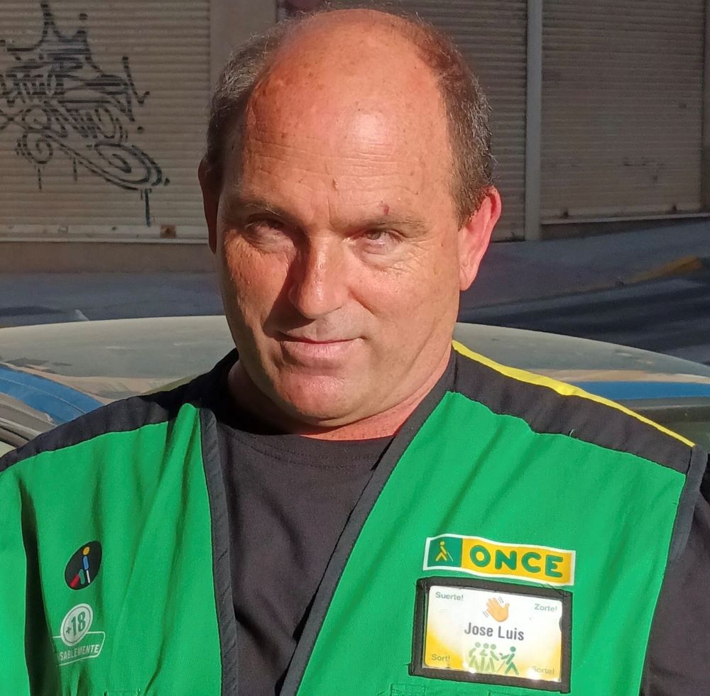 Jose Luis, vendedor de la ONCE en El Ejido