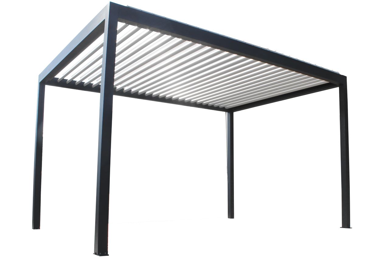 Pérgola de aluminio bioclimática Caleta de Leroy Merlin