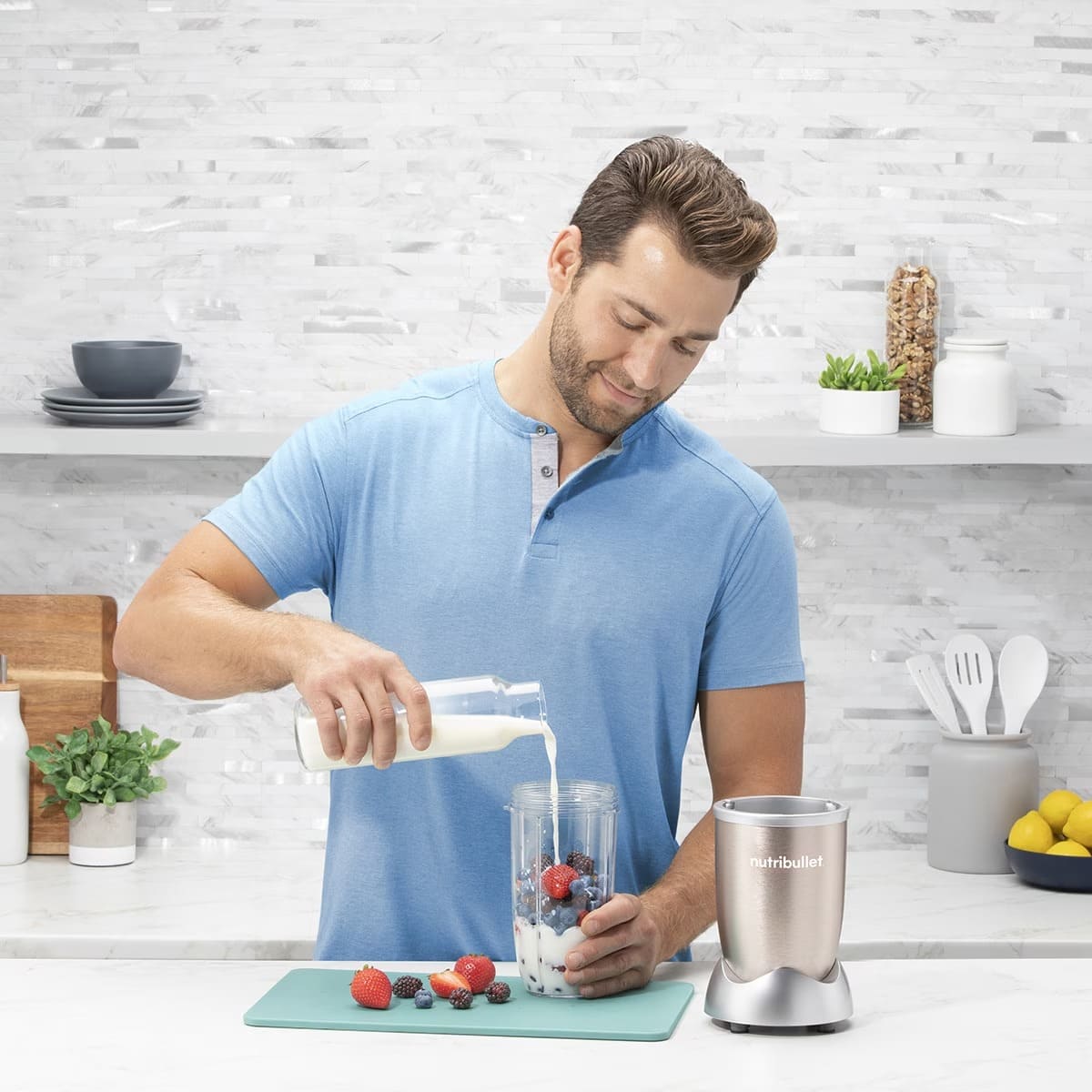 La batidora personal Nutribullet Pro con 900 W y vaso de viaje en El Corte Inglés