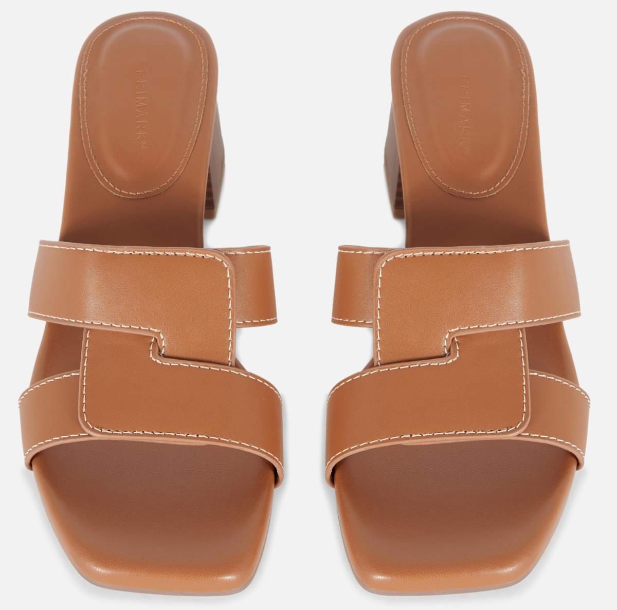 Sandalias de tacón con tiras unidas de Primark