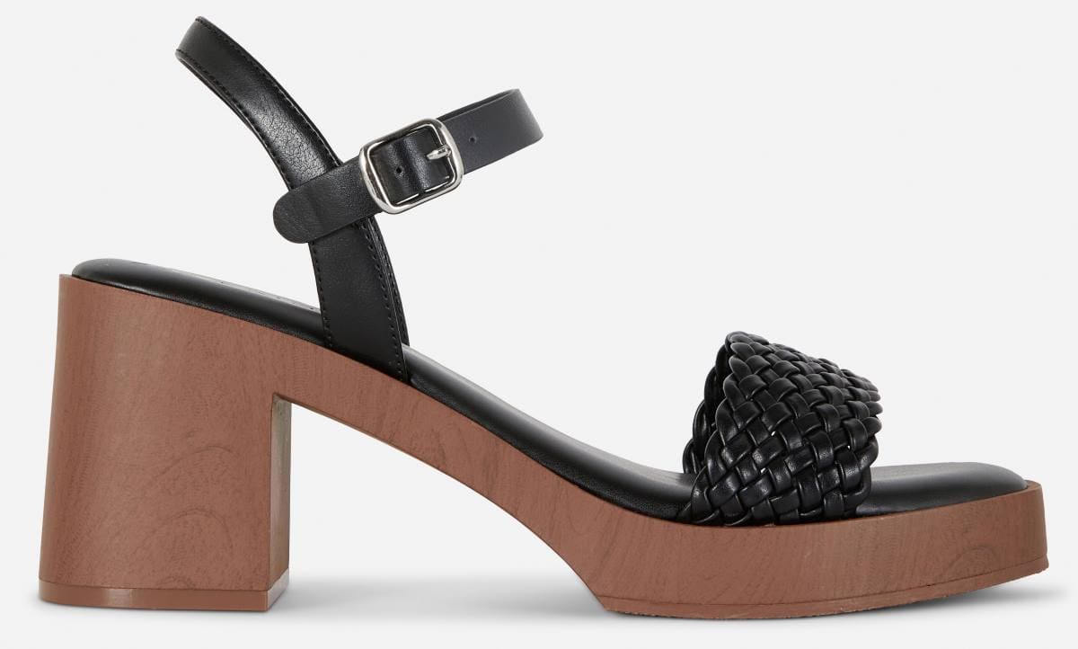 Sandalias tejidas de tacón de Primark