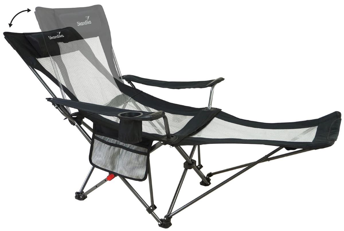Silla de camping con reposapiés Toras Skandika de Decathlon