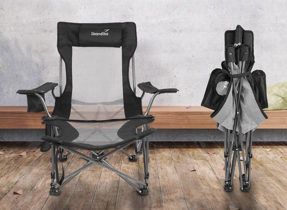 Silla de camping con reposapiés Toras Skandika de Decathlon