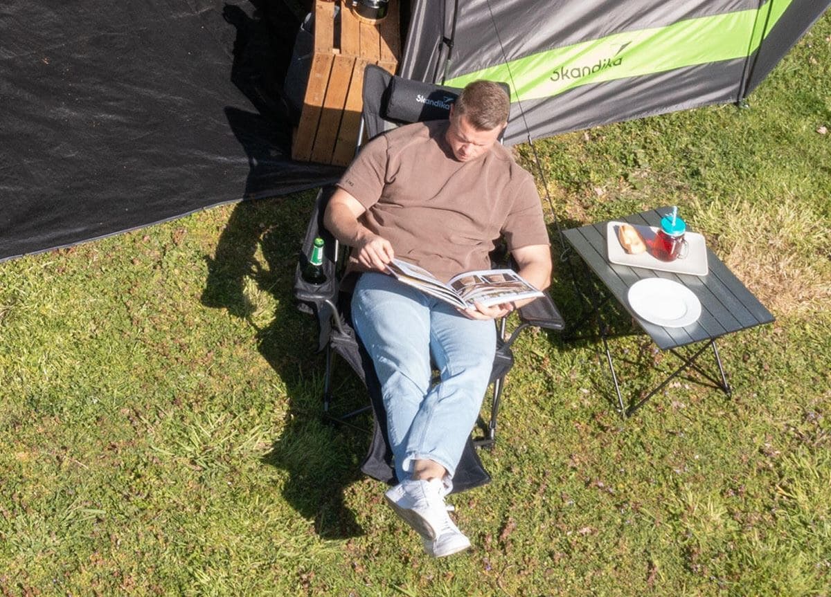 Silla de camping con reposapiés Toras Skandika de Decathlon