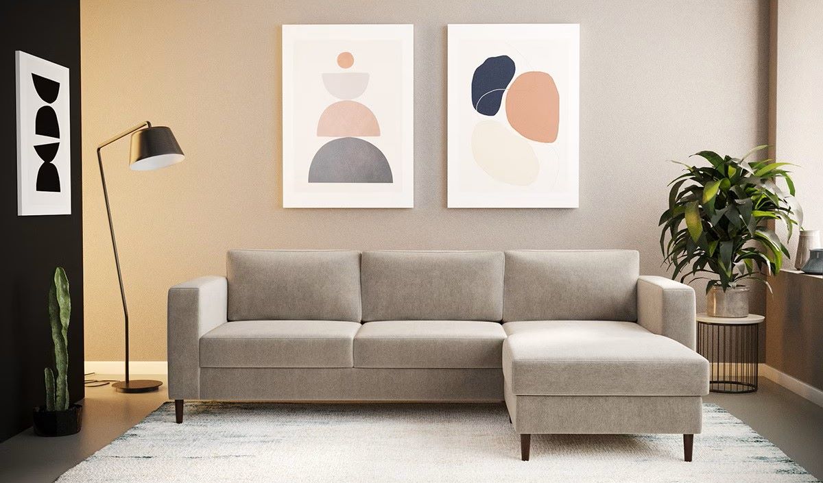 Sillón 4 plazas con chaise longue reversible Alan de El Corte Inglés