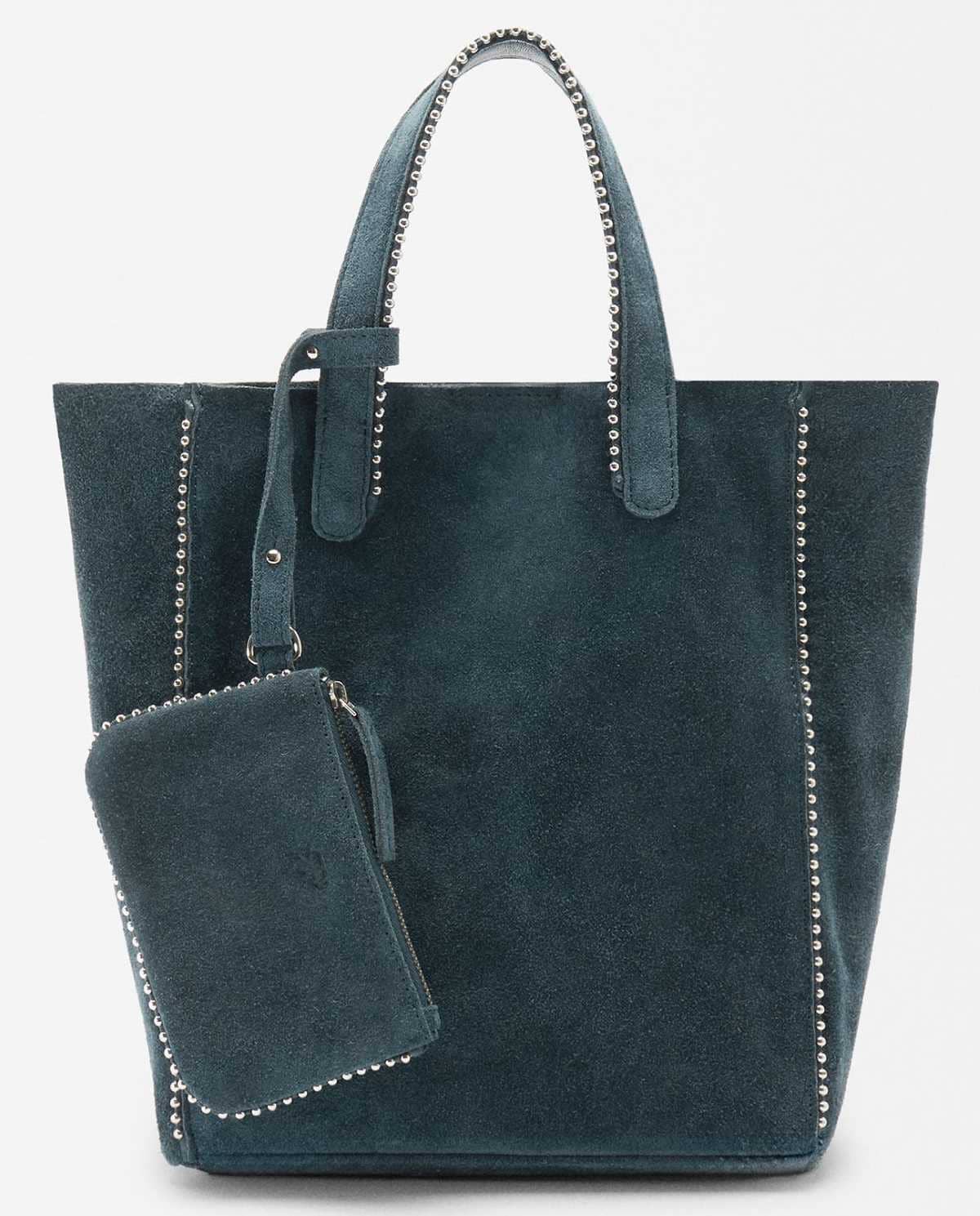 Bolso shopper de piel con colgante de edición limitada 
