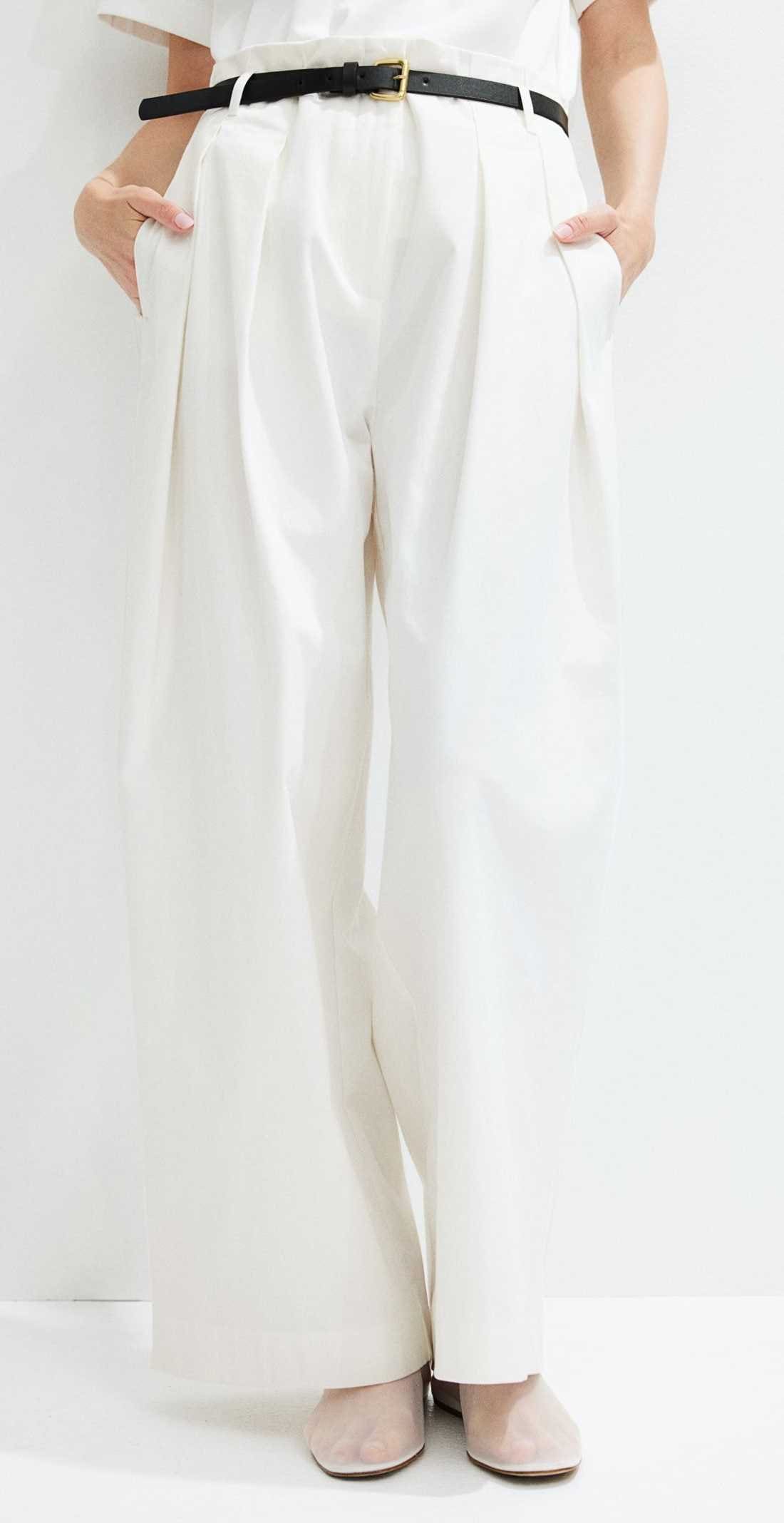 Pantalón amplio con cinturón de H&M