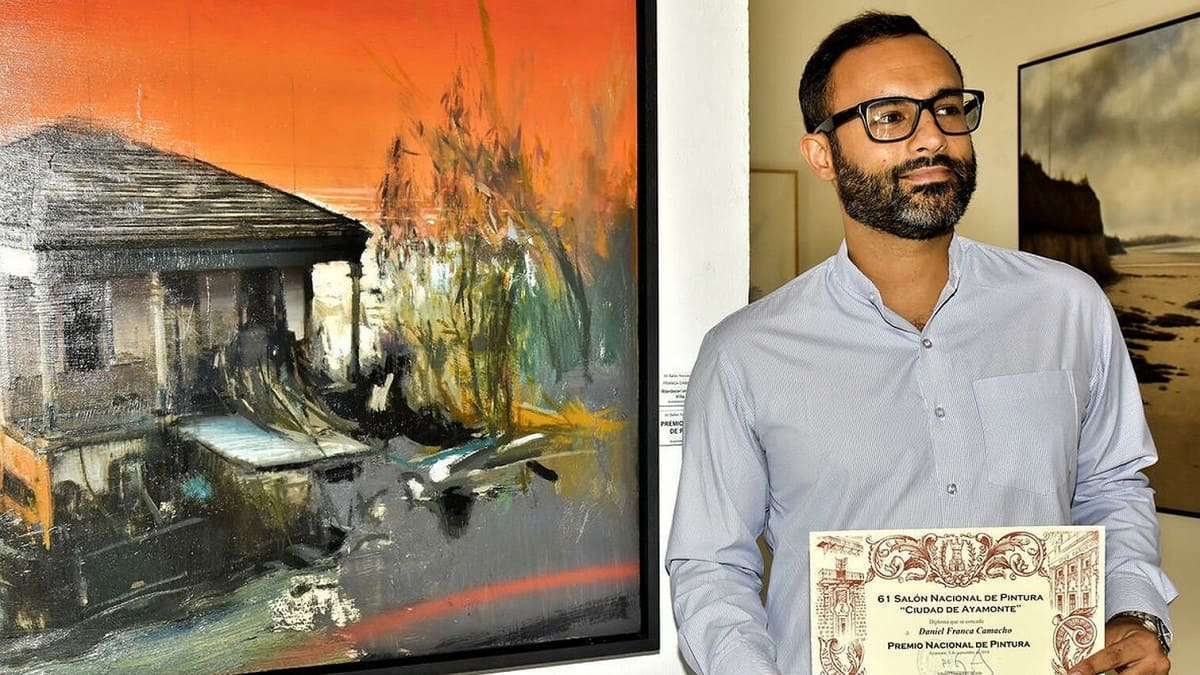 El pintor Daniel Franca