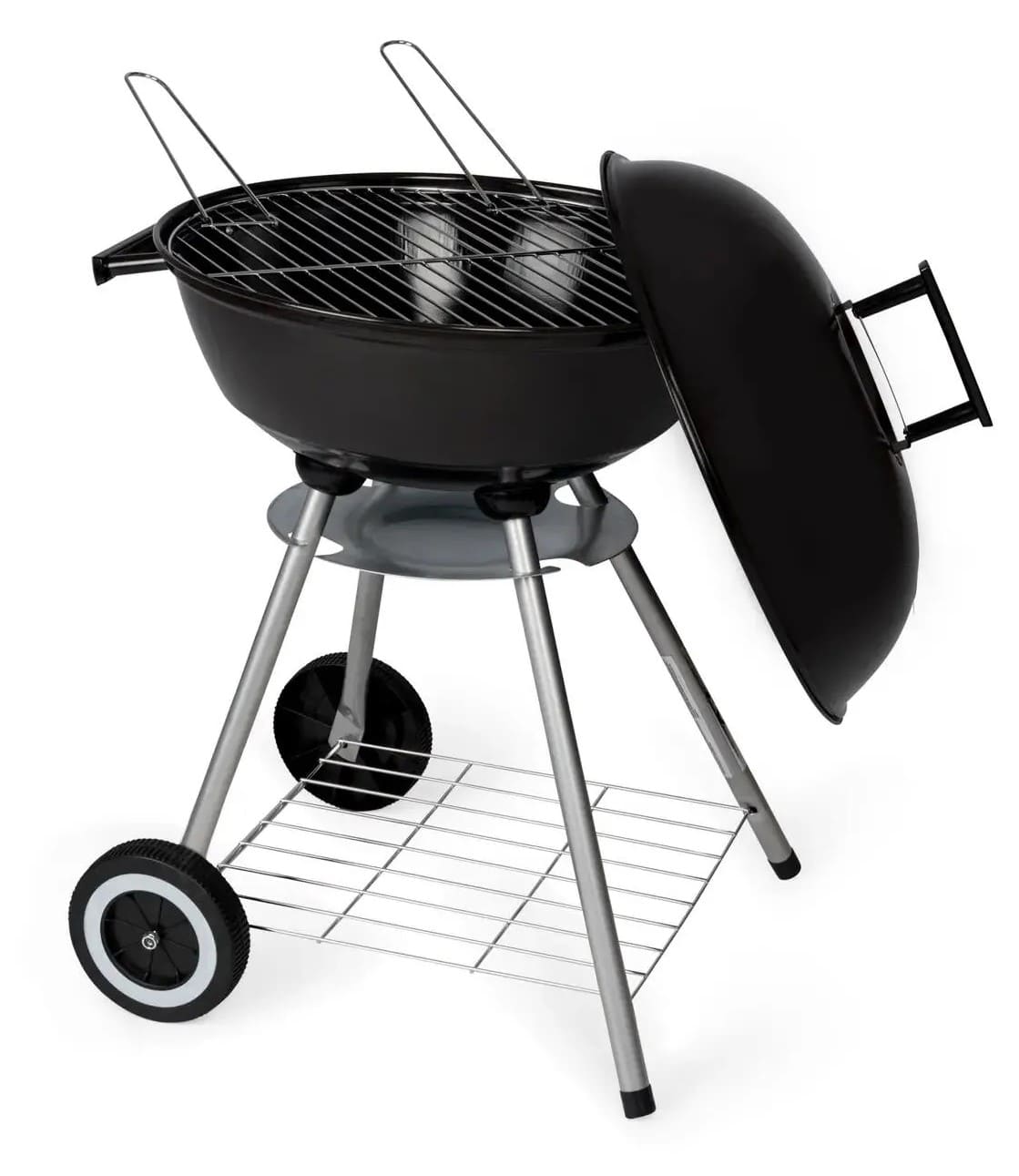 Barbacoa de carbón redonda con función Grill