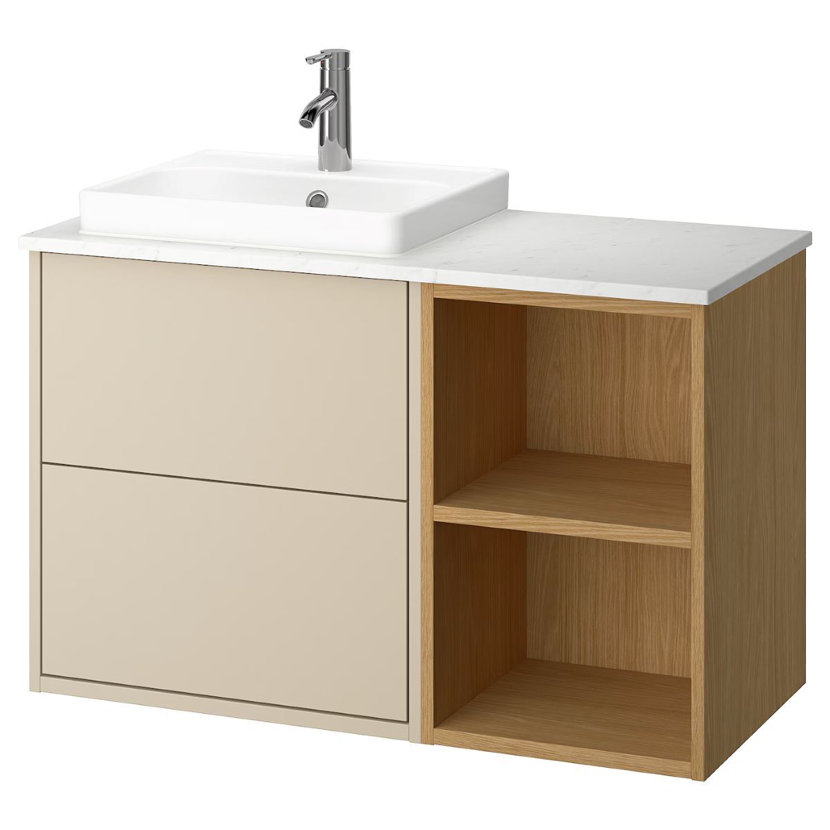 Mueble de baño con lavabo serie HAVBÄCK y ORRSJÖN de Ikea