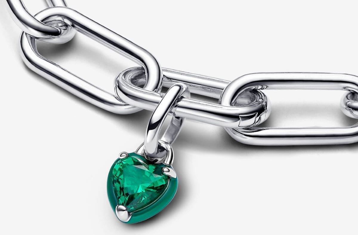 Charm Mini Colgante Pandora ME Chakra Corazón Verde de Pandora