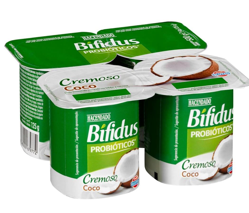 Bífidus con probiótico de coco Hacendado