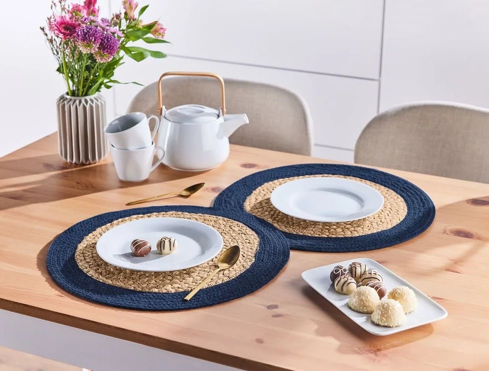 Pack de manteles individuales de yute