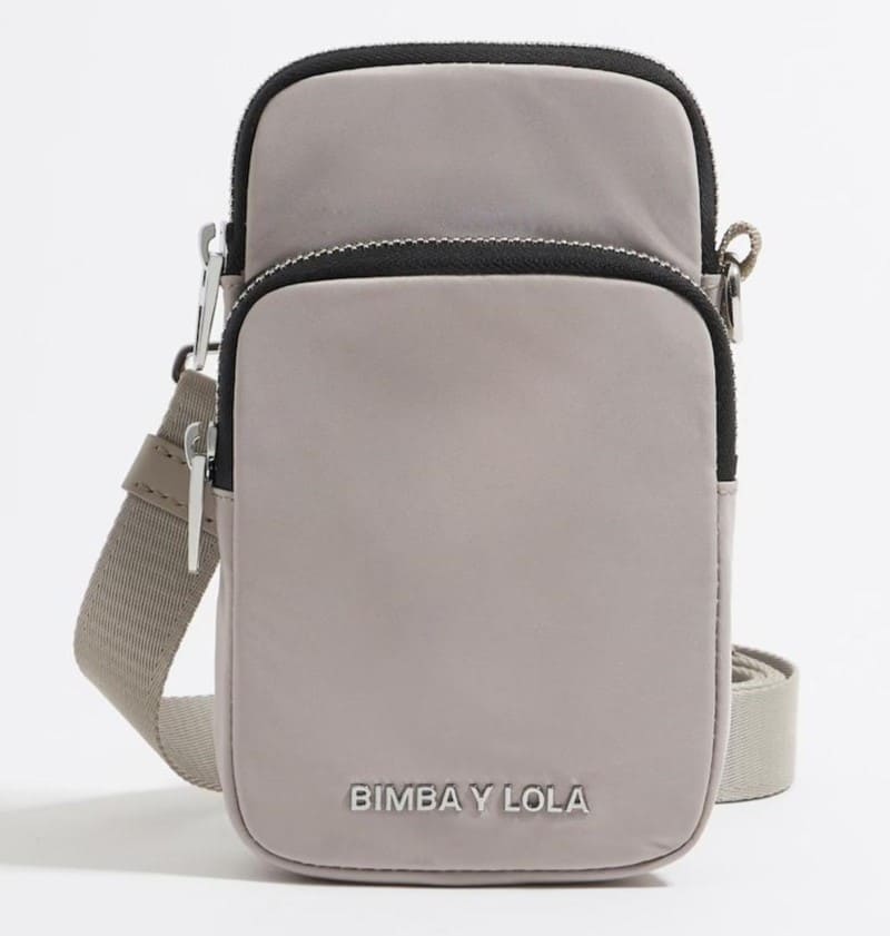 Bandolera mini de piel vacuna