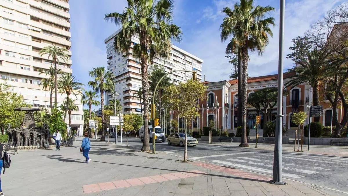 Imagen de la plaza del Punto en Huelva