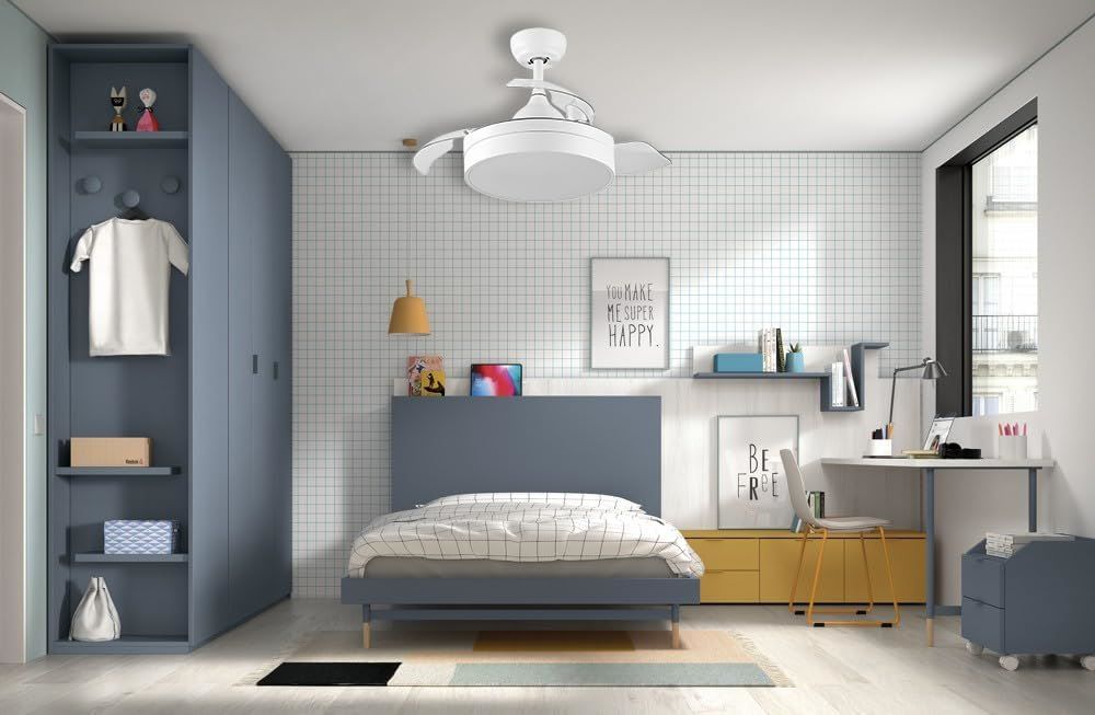 Ventilador con luz lámpara LED 72W LEDUNI de Amazon