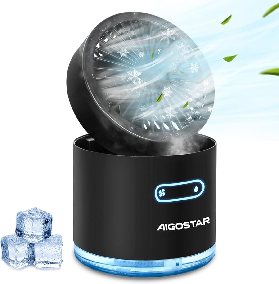 El mini aire acondicionado con ventilador con agua de Aigostar en Amazon