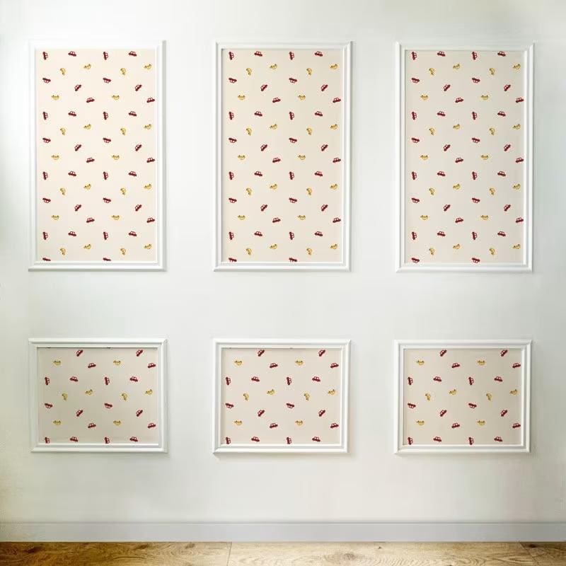 Kit de molduras y papel pintado multicolor VOITURES RETRO de 99DÉCO