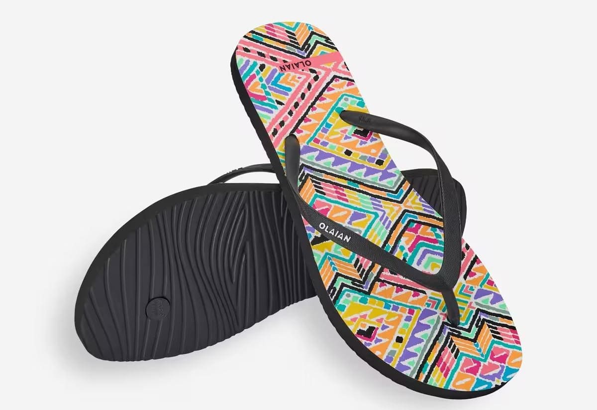 Chanclas de playa multicolor OLAIN