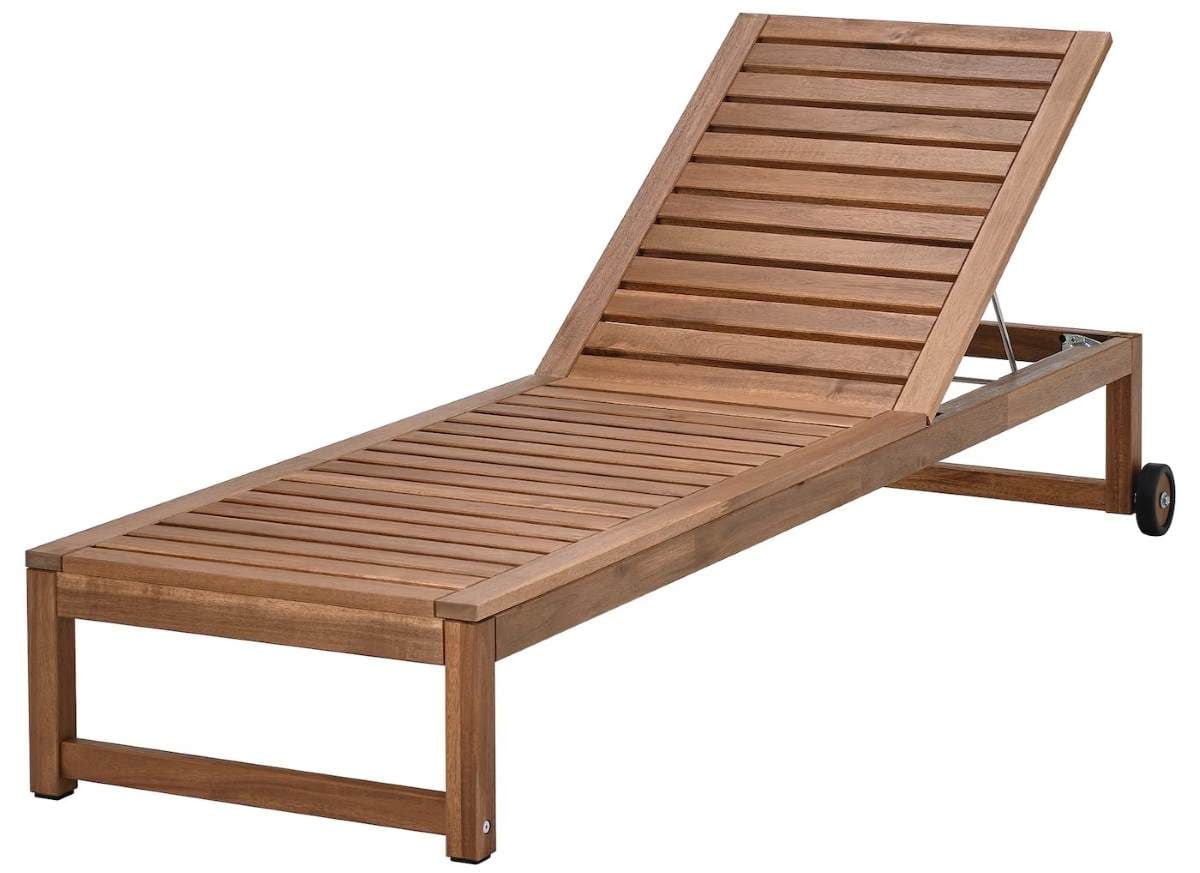 NÄMMARÖ Tumbona, exterior tinte marrón claro de Ikea