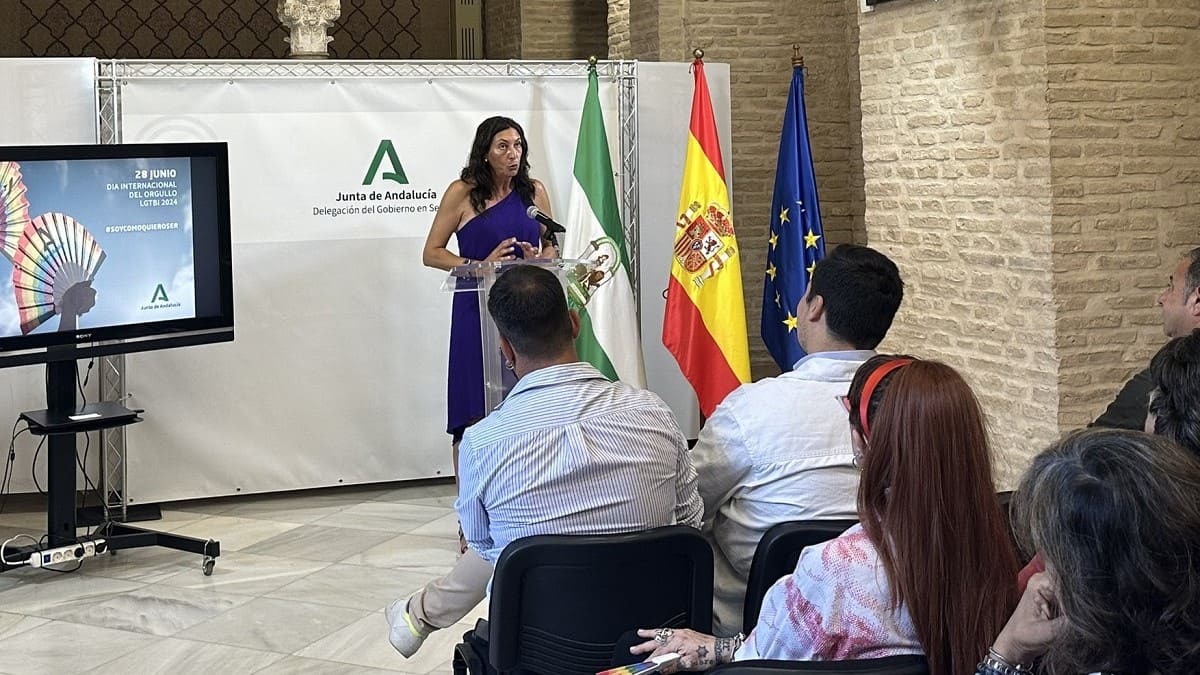 Loles López, durante la presentación de la campaña