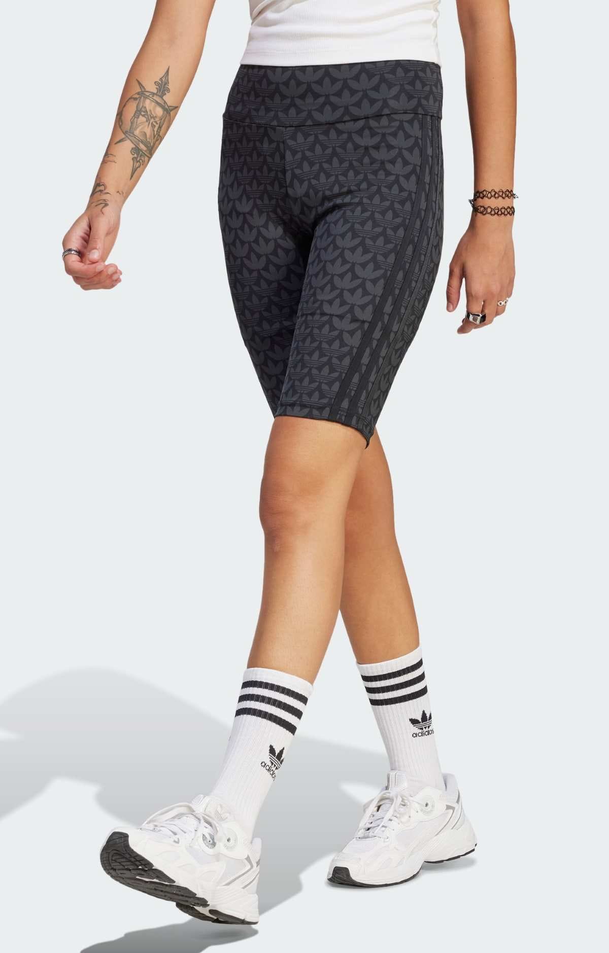 Mallas cortas trefoil monogram biker de Adidas 