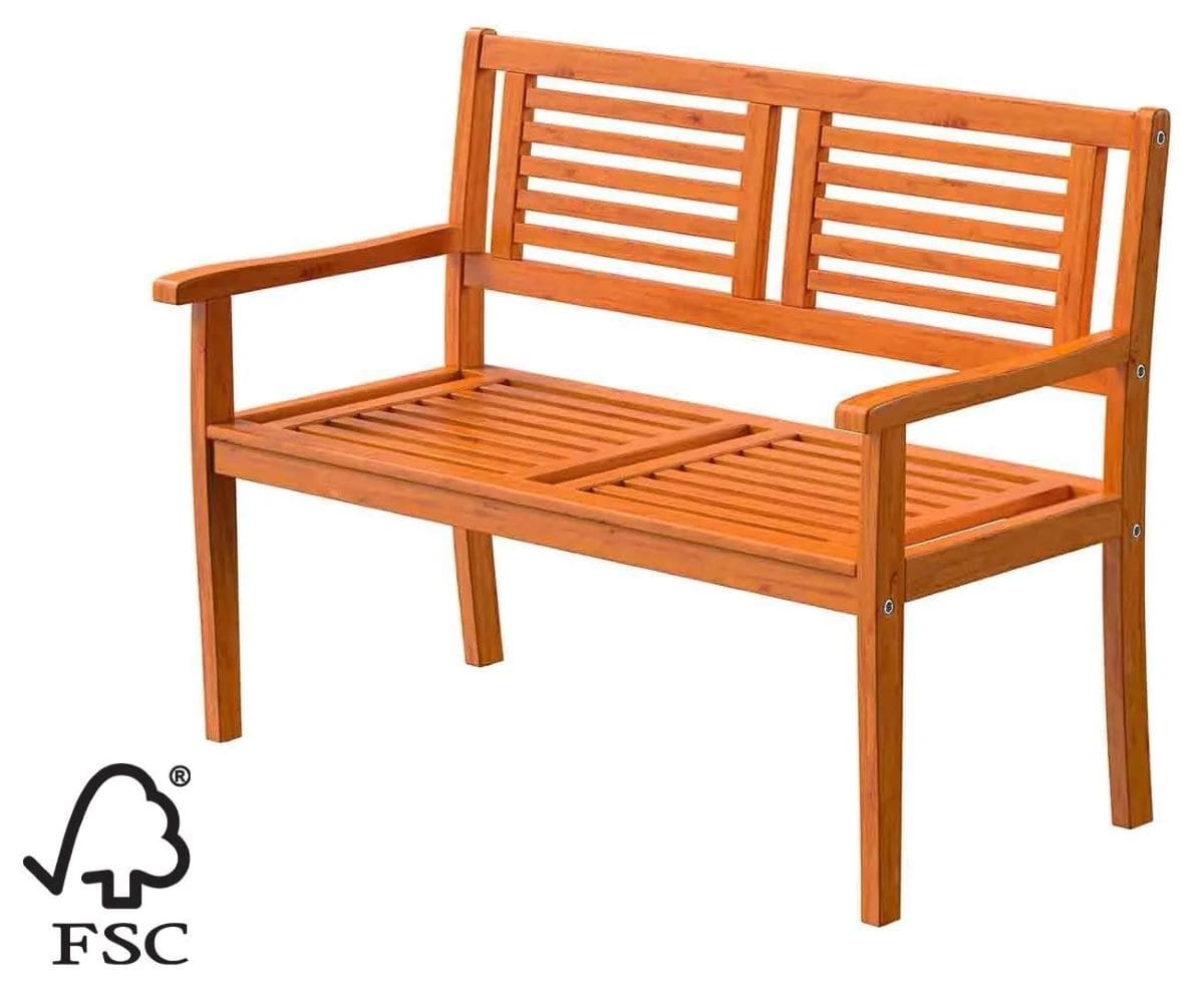 Banco de madera para jardín