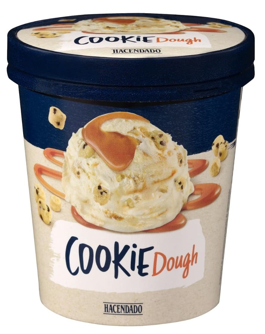 Helado Cookie Dough Hacendado