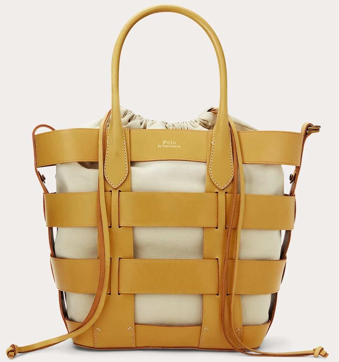 Bolso mediano de piel trenzada